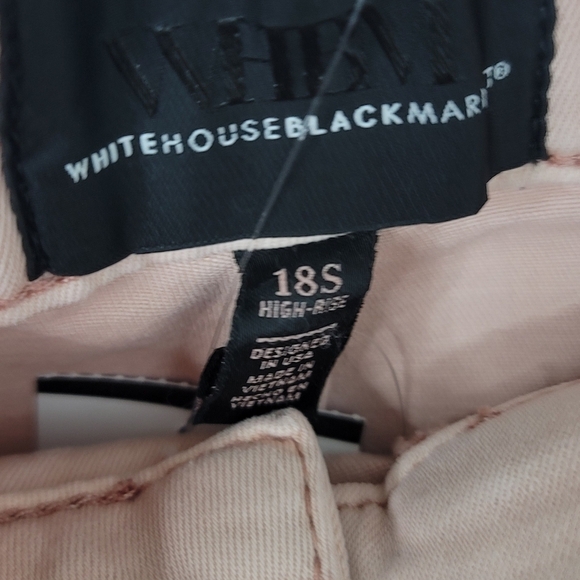 White House Black Market High-Rise Cargo Rose Smoke Straight Jeans 18S - Picture 6 of 11